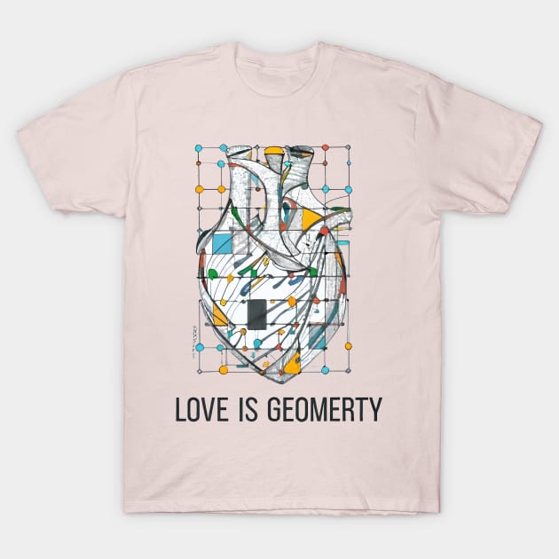 LOVE GEOMETRY T-Shirt by SAMAMCA